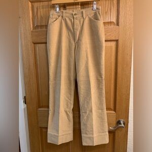 Vintage 90’s Wrangler Misses Full Fit Tan Corduroy Pants Size 14 High Rise - USA
